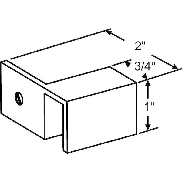 Strybuc Shower Sleeve Over Glass Clamp 22-265LBCH - main